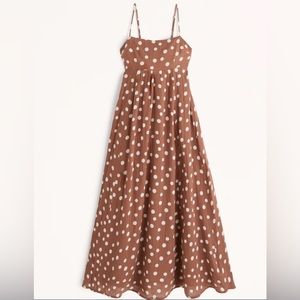 Abercrombie babydoll maxi dress NWT